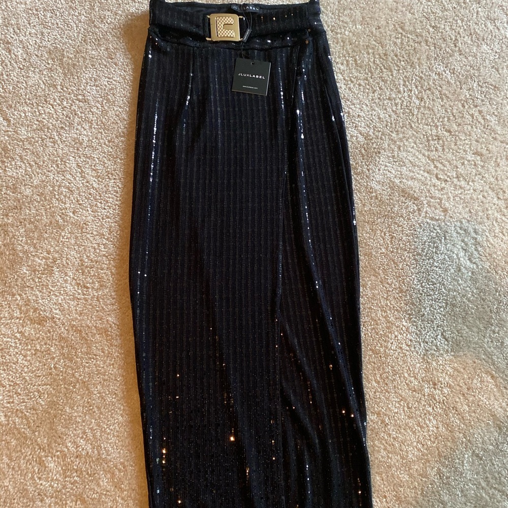 JLUXLABEL sequins midi skirt w/ tags